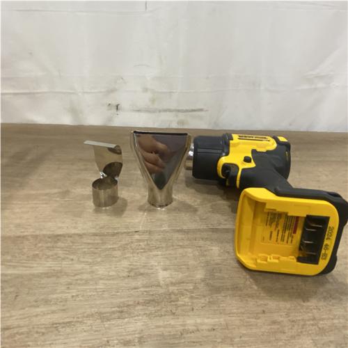AS-IS DEWALT 20V MAX Cordless Compact Heat Gun with Flat and Hook Nozzle Attachments