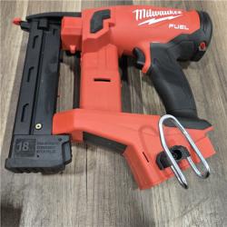 GOOD MILWAUKEE FUEL 18-Volt Lithium-Ion Brushless Cordless 18-Gauge 1/4 in. Narrow Crown Stapler (Tool-Only)