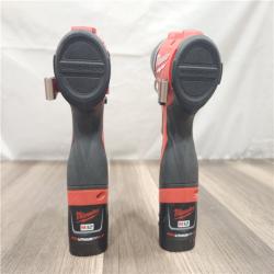 AS-IS- Milwaukee M12 Cordless Brushless 2 Tool Combo Kit