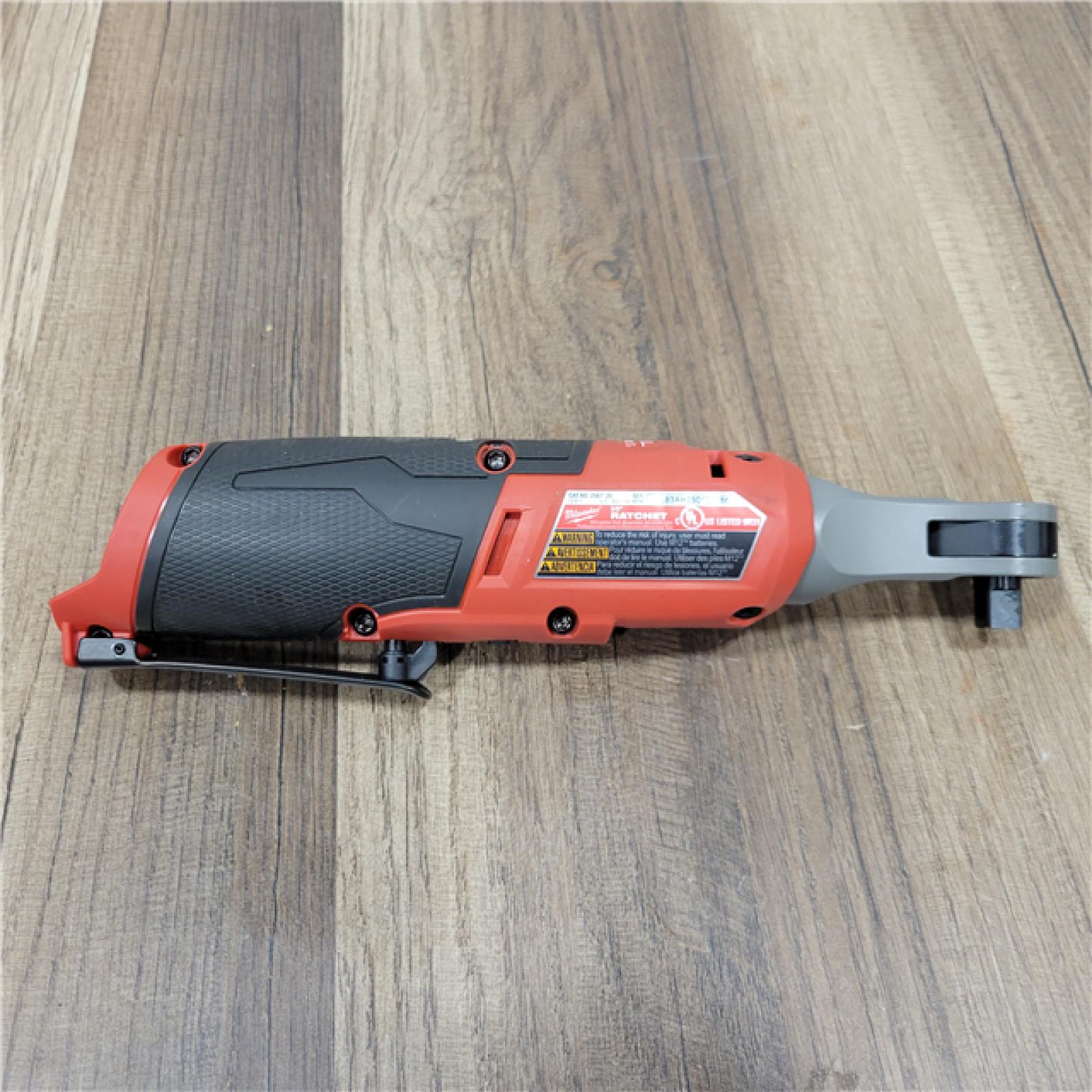 AS-IS Milwaukee 2567-20 M12 FUEL Brushless Lithium-Ion 3/8 in. Cordless High Speed Ratchet (Tool Only)