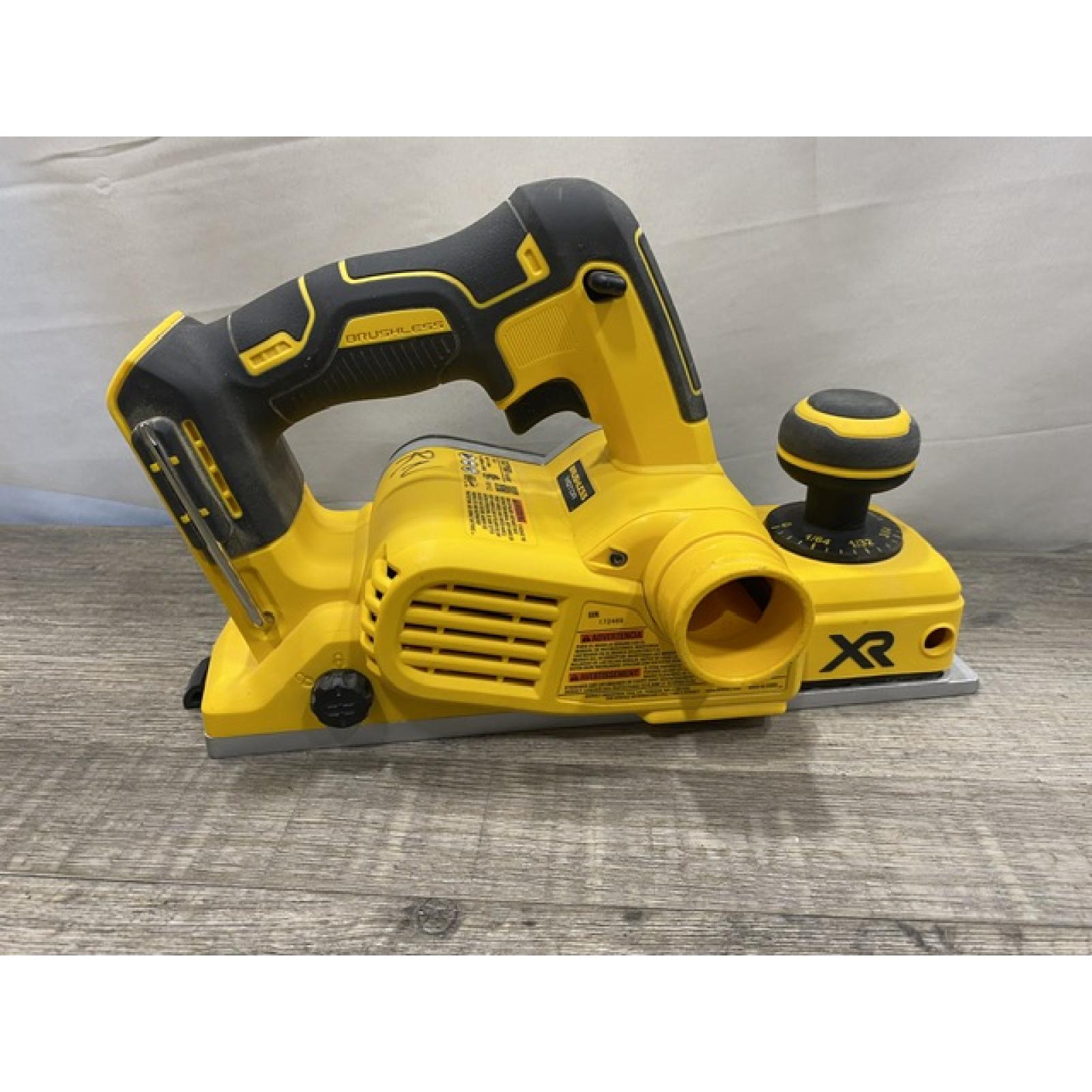 AS-IS DEWALT 20V MAX XR Cordless Brushless 3-1/4 in. Planer (Tool Only)
