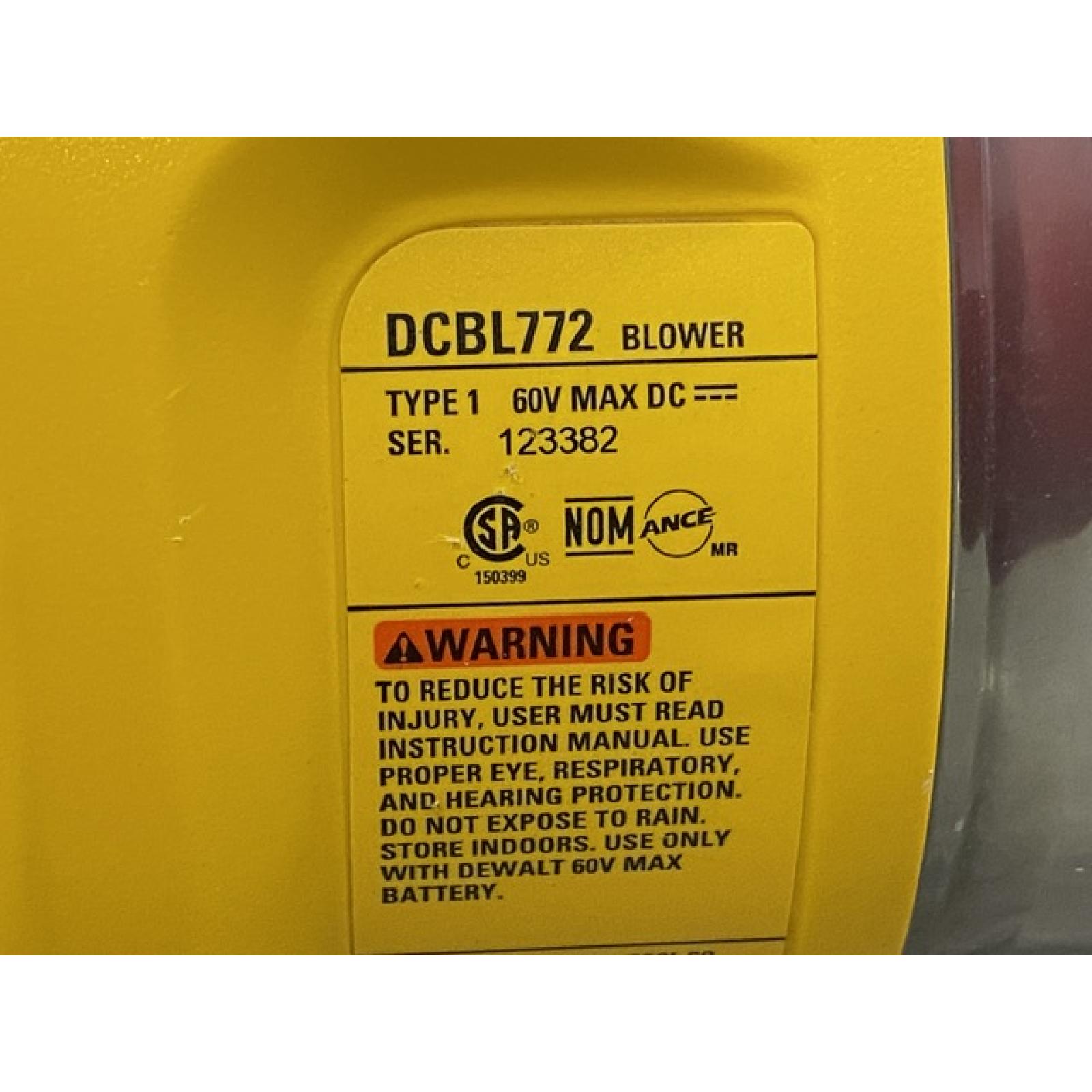 AS-IS DEWALT FLEXVOLT 60V MAX 125 MPH 600 CFM Brushless Cordless Battery Powered Blower Kit