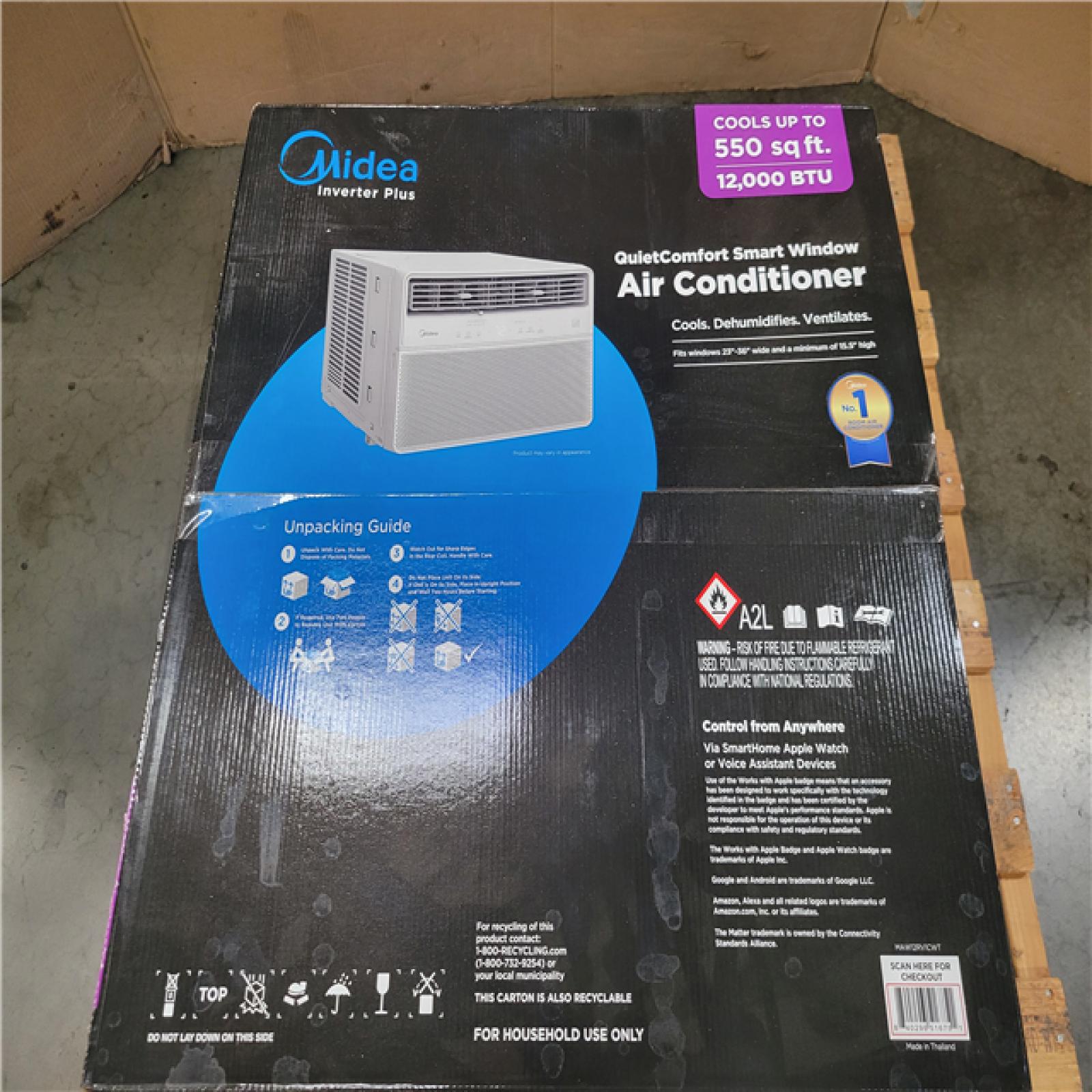 CALIFORNIA NEW MIDEA QUIETCOMFORT SMART WINDOW AIR CONDITIONER