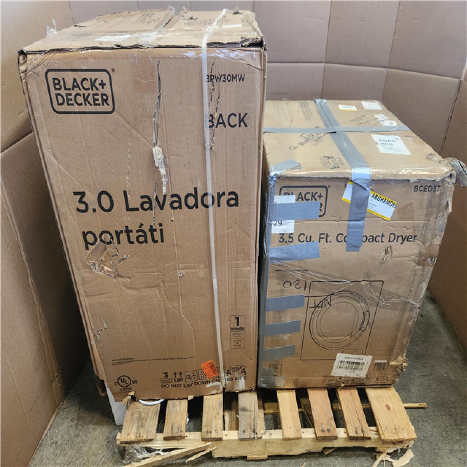 Phoenix AS-IS Black and Decker Combo Washer and Dryer Pallet