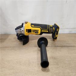 AS-IS- DEWALT 20V MAX XR Cordless Brushless 4.5 in. Slide Switch Small Angle Grinder with Kickback Brake (Tool Only)