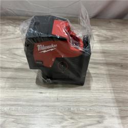 AS-IS Milwaukee 12-Volt Lithium-Ion Cordless Green 125 ft. Cross Line and Plumb Points Laser Level (Tool-Only)