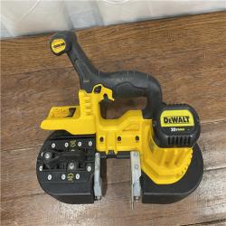 AS-IS DEWALT 20-Volt MAX 3-3/8 in. Cordless Brushless Bandsaw (Tool-Only)