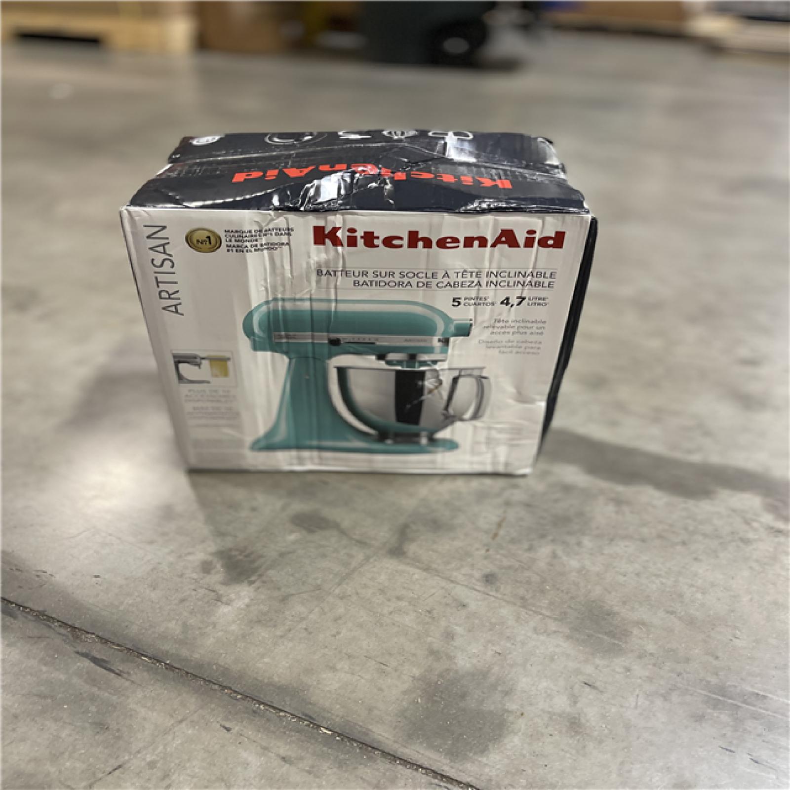 NEW! - KitchenAid Artisan 5 qt. 10-Speed Tilt-Head Aqua Sky Stand Mixer