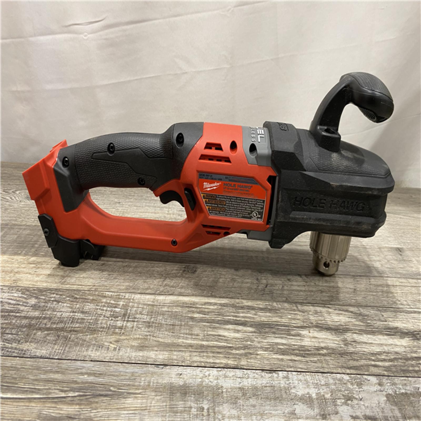 AS-IS Milwaukee FUEL GEN II 18V Lithium-Ion Brushless Cordless 1/2 in. Hole Hawg Right Angle Drill (Tool-Only)