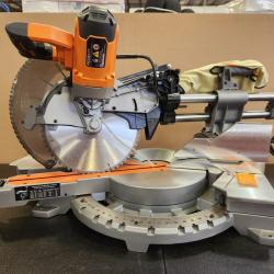 Phoenix NEW RIDGID 15 Amp Corded 12 in. Dual Bevel Sliding Miter Saw with 70 Deg. Miter Capacity and LED Cut Line Indicator