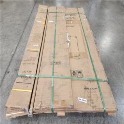 Phoenix NEW AZUPIN VestaXL 76 in.-80 in. W x 76 in. H Sliding Frameless Shower Door in Brushed Nickel with Clear Glass (SEALED)