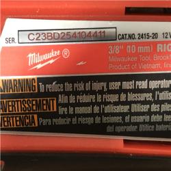 AS-IS Milwaukee M12 12-Volt Lithium-Ion Cordless 3/8 in. Right Angle Drill (Tool-Only)
