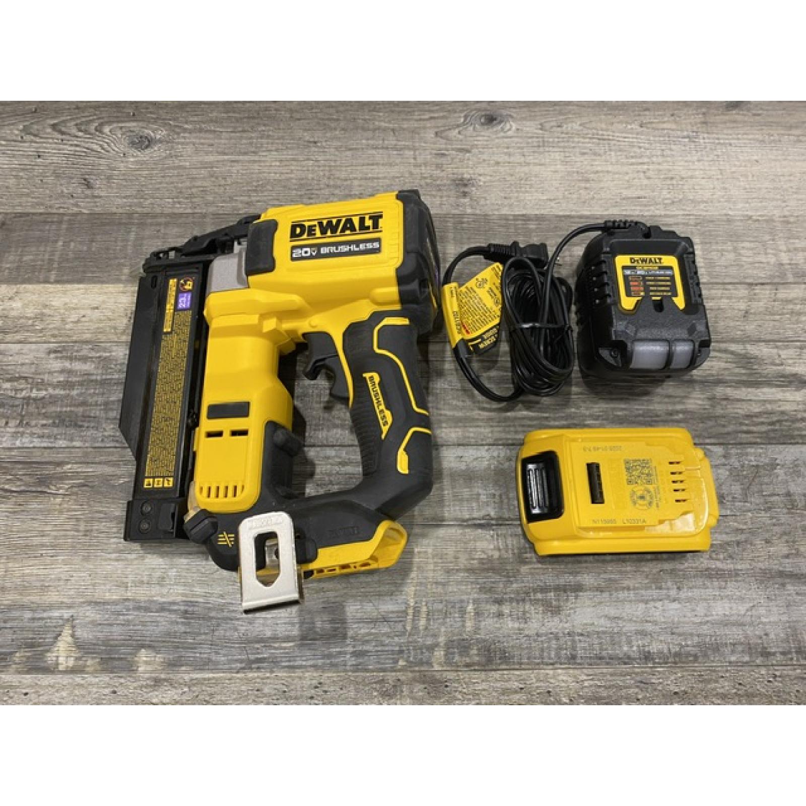 AS-IS DEWALT ATOMIC 20V MAX Lithium Ion Cordless 23 Gauge Pin Nailer Kit