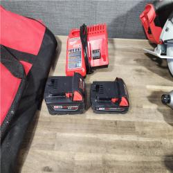 HOUSTON LOCATION - AS-IS Milwaukee M18 18-Volt Lithium-Ion Brushless Cordless Combo Kit (4-Tool) with 2-Batteries, 1-Charger and Tool Bag