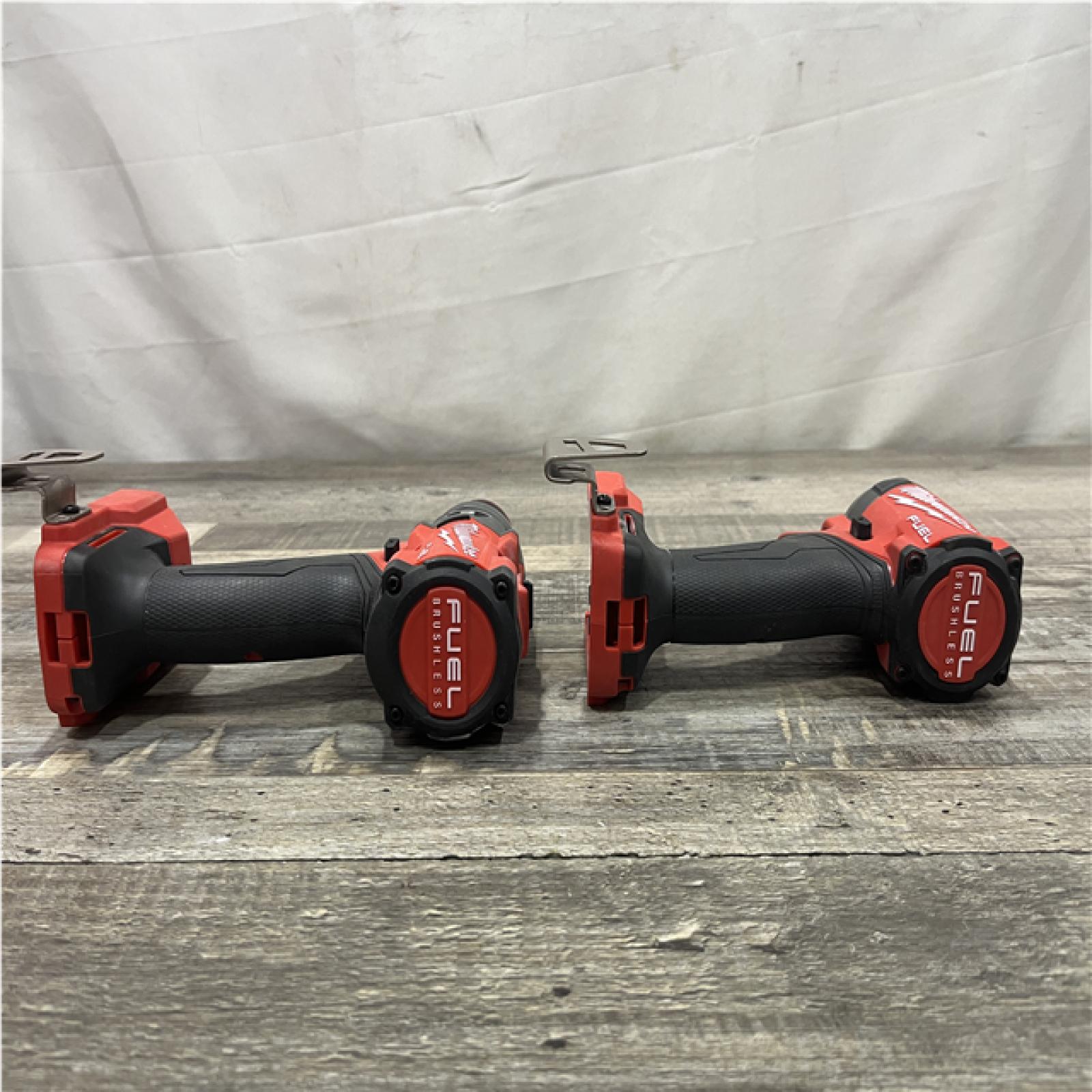 AS-IS Milwaukee FUEL 18V Lithium-Ion Brushless Cordless Hammer Drill and Impact Driver Combo Kit