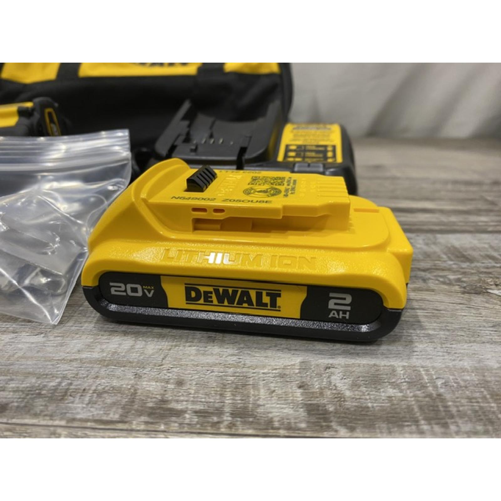AS-IS DEWALT Atomic 20V Lithium-Ion Cordless Compact 1/2 in. Drill/Driver Kit