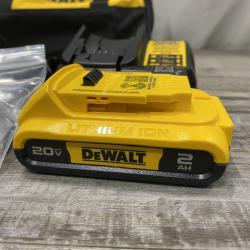 AS-IS DEWALT Atomic 20V Lithium-Ion Cordless Compact 1/2 in. Drill/Driver Kit