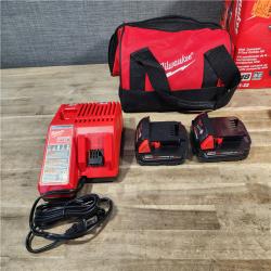 HOUSTON LOCATION - AS-IS Milwaukee M18 Brushed Cordless (2-Tool) Drill/Driver and Impact Driver Kit