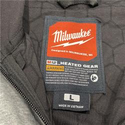 AS-IS Milwaukee Women's Large  12-Volt Lithium-Ion Cordless Gray Heated Jacket Hoodie Kit