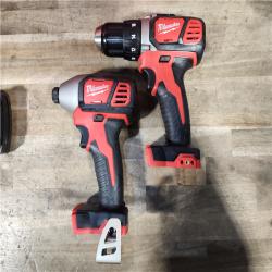 HOUSTON LOCATION - AS-IS Milwaukee 18V Cordless Brushed 2-Tool Drill/Driver and Impact Driver Kit
