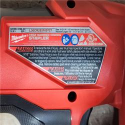 HOUSTON LOCATION - AS-IS Milwaukee FUEL 18-Volt Lithium-Ion Brushless Cordless 18-Gauge 1/4 in. Narrow Crown Stapler (Tool-Only)