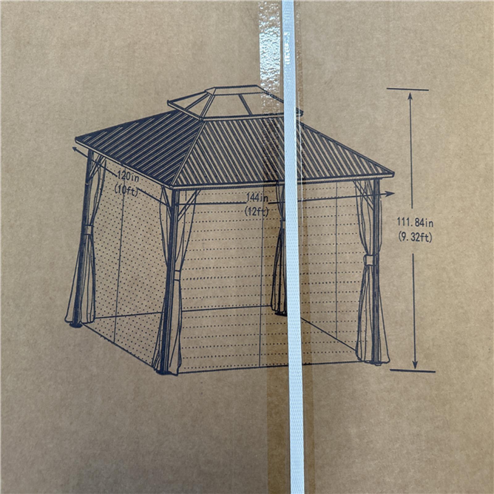 California ASIS VEIKOUS Gazebo 12 ft x 9.32 ft.