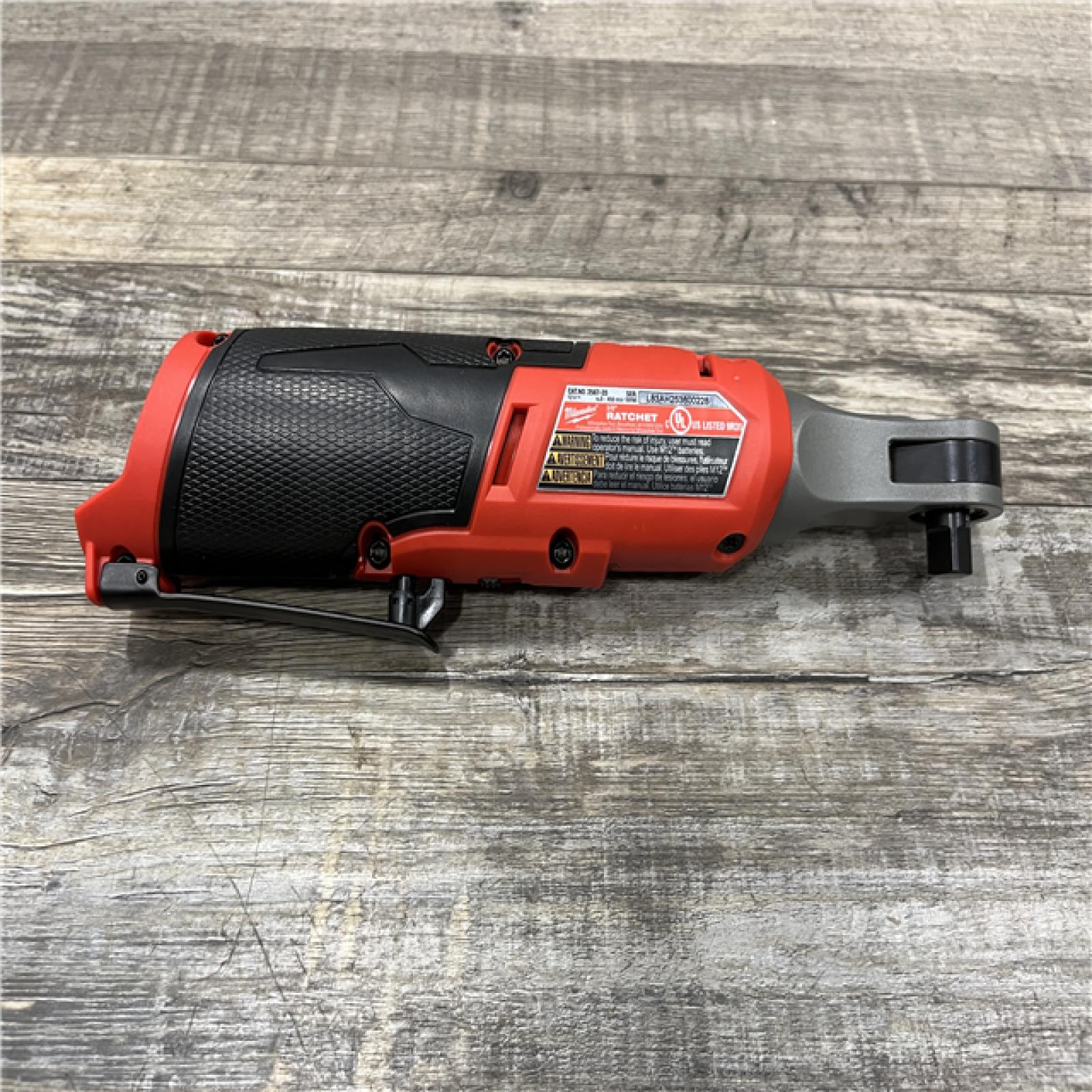 AS-IS Milwaukee FUEL 12-Volt Lithium-Ion Brushless Cordless High Speed 3/8 in. Ratchet (Tool-Only)