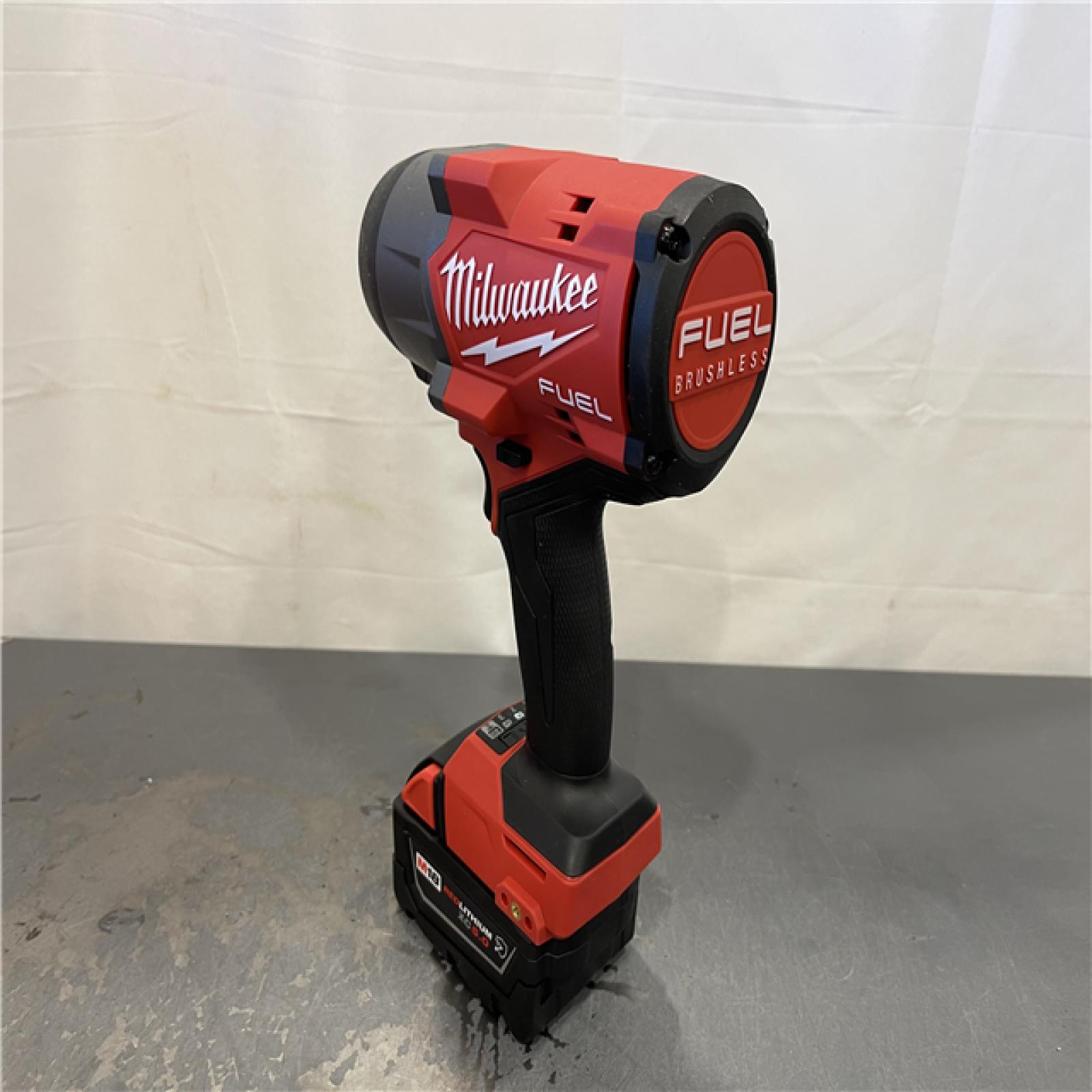 AS-IS - Milwaukee M18 FUEL 18V Lithium-Ion Brushless Cordless 1/2 in. Impact Wrench w/Friction Ring Kit