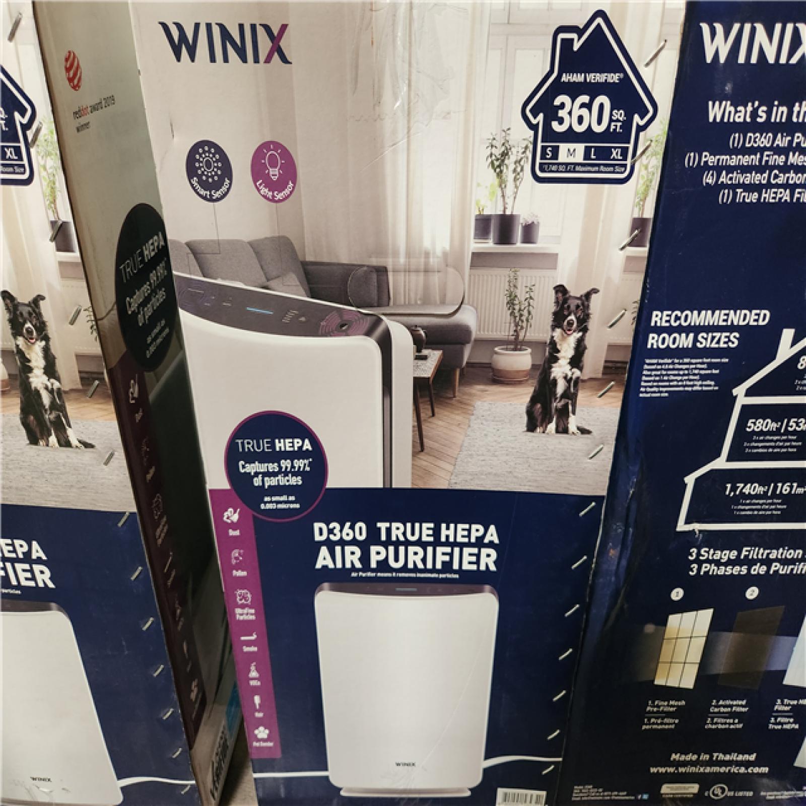 Phoenix AS-IS Mixed Winix True HEPA 3-Stage Air Purifier, AHAM Verified Pallet (6-Purifeirs)