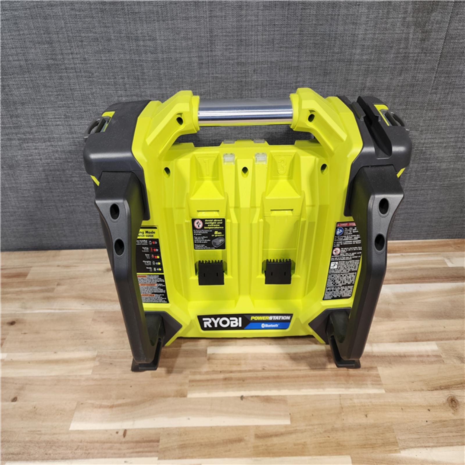 HOUSTON LOCATION - AS-IS RYOBI 40V 1800-Watt Portable Battery Power Station Inverter Generator and 4-Port Charger with (2) 6.0 Ah Batteries