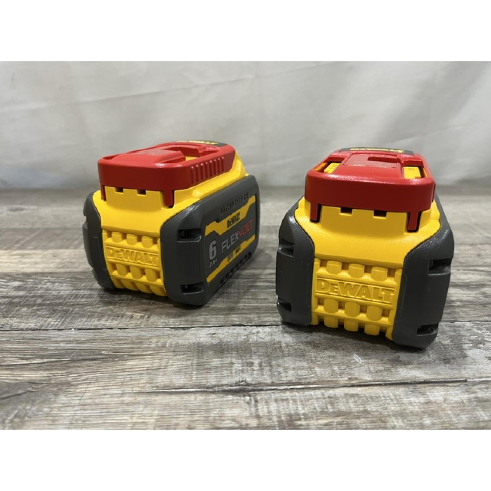 AS-IS DEWALT FLEXVOLT 20V/60V MAX Lithium-Ion 6.0Ah Battery Pack (2 Pack)
