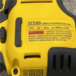 AS-IS DEWALT ATOMIC 20V MAX Cordless Brushless Compact Reciprocating Saw (Tool Only)