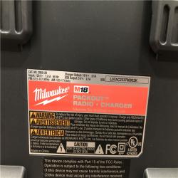 AS-IS Milwaukee  Lithium-Ion Cordless PACKOUT Radio/Speaker with Built-In Charger
