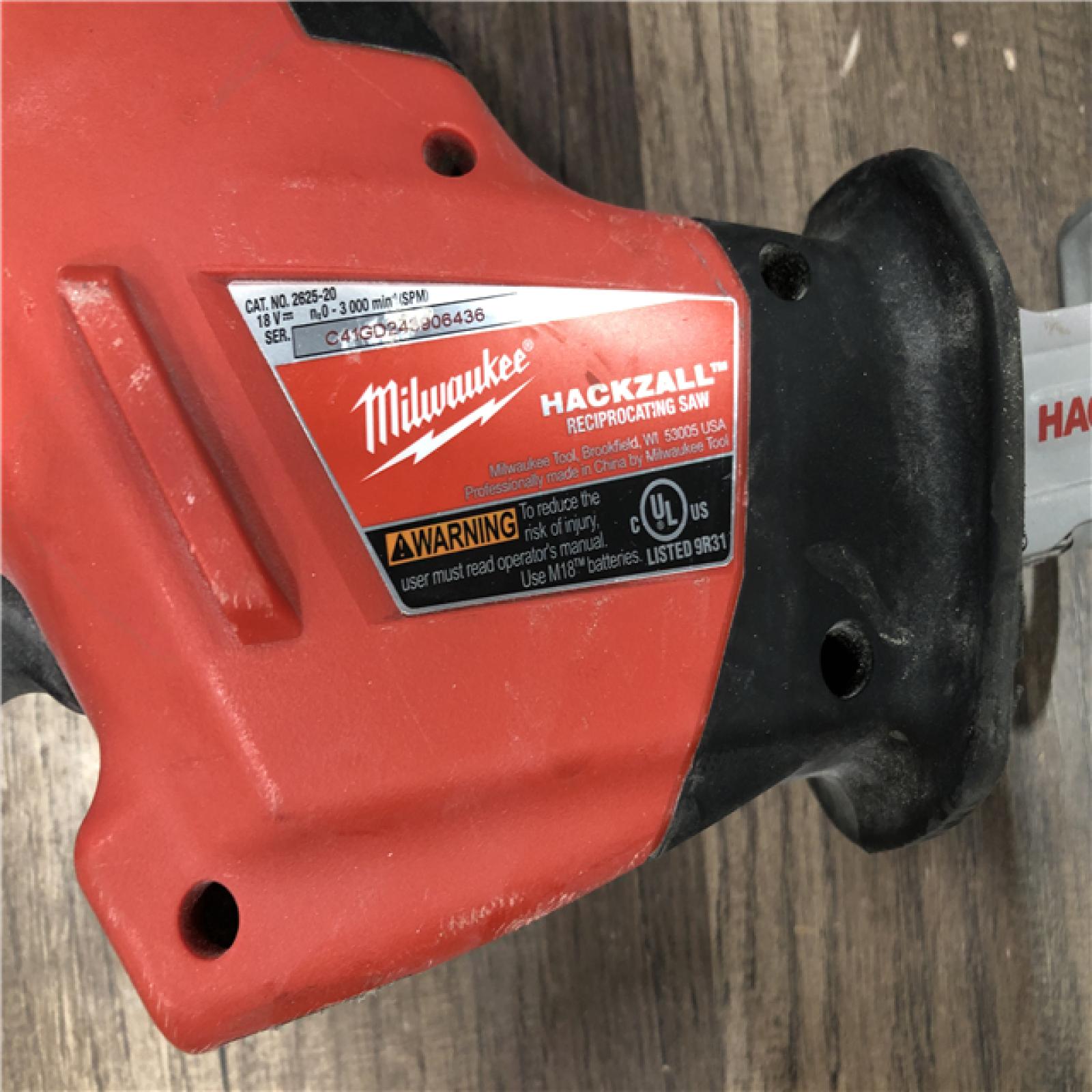 AS-IS Milwaukee M18 18V Lithium-Ion Cordless HACKZALL Reciprocating Saw (Tool-Only)