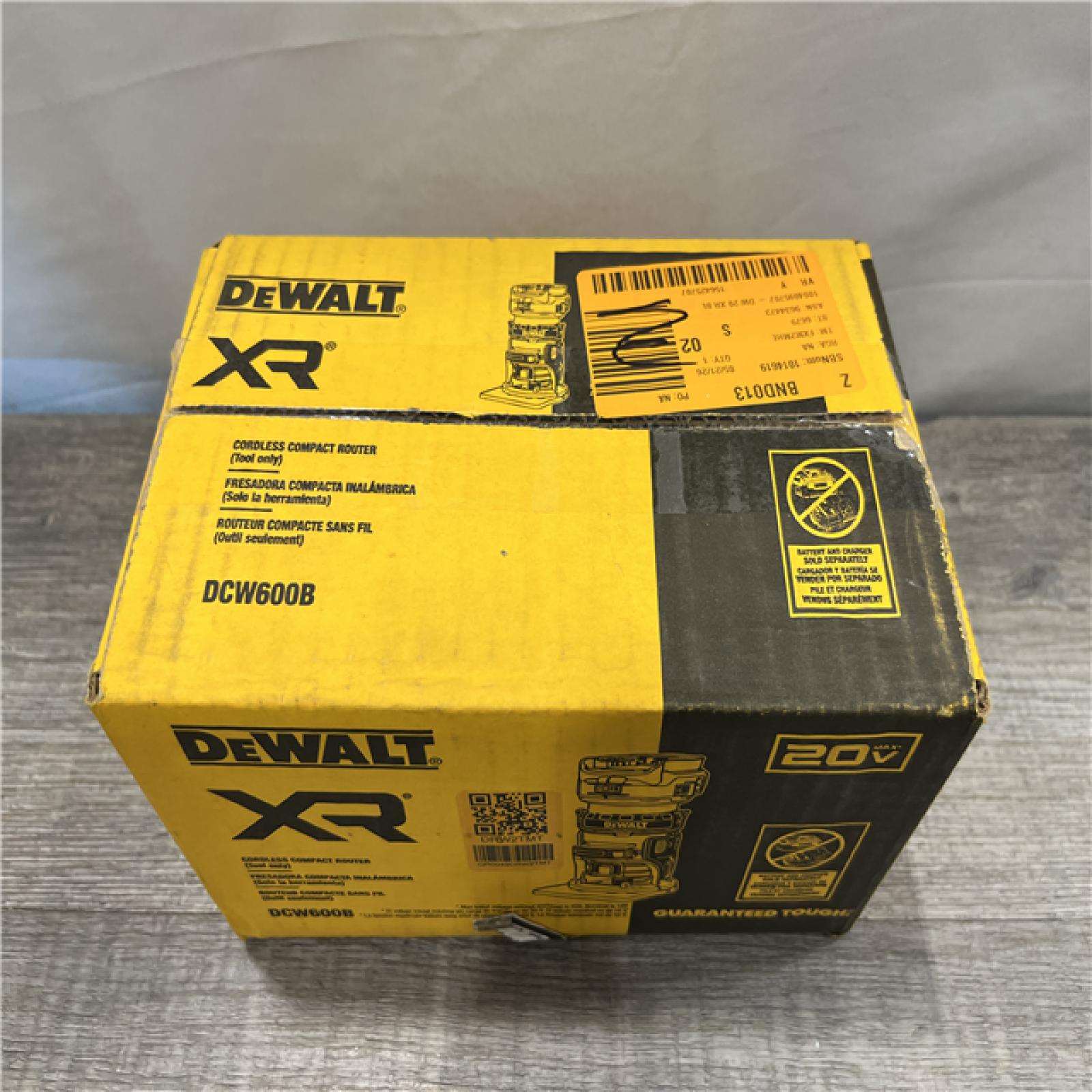 NEW - DEWALT 20V MAX XR Cordless Brushless Fixed Base Compact Router (Tool Only)