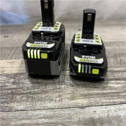 AS-IS RYOBI ONE+ 18V Lithium-Ion Starter Battery  and Charger Kit