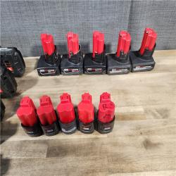 HOUSTON LOCATION - AS-IS MILWAUKEE BATTERY PACK QTY - 20