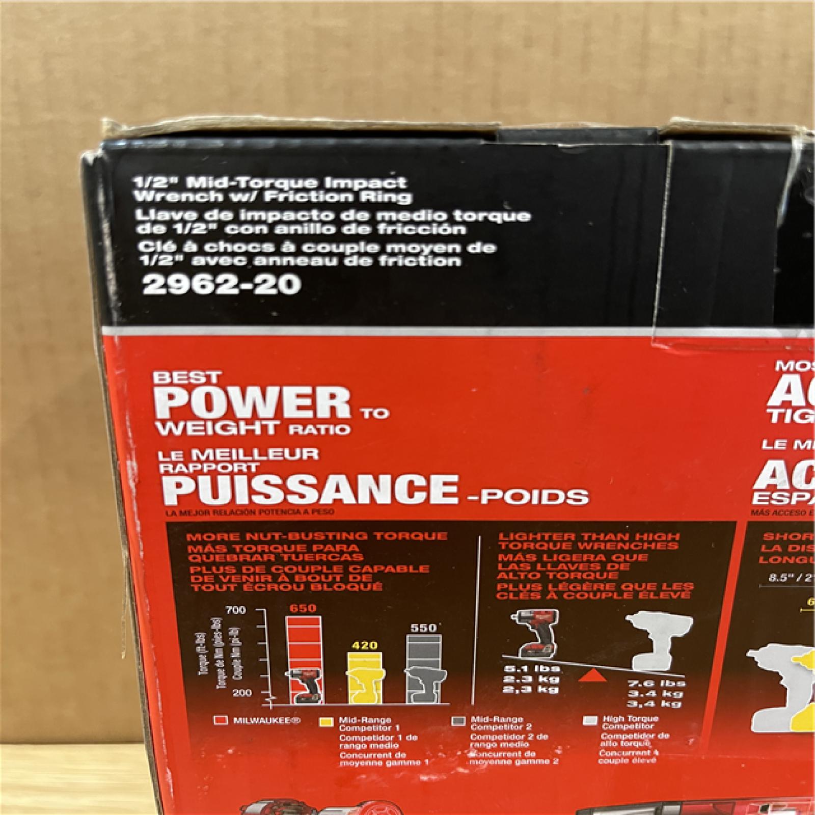 NEW!- Milwaukee FUEL Gen-2 18V Cordless Mid Torque 1/2 in. Impact Wrench (Tool-Only)