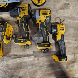 HOUSTON LOCATION - AS-IS (APPEARS LIKE NEW) DEWALT 20-Volt MAX Lithium-Ion Cordless 7-Tool Combo Kit with 2.0 Ah Battery, 5.0 Ah Battery and Charger