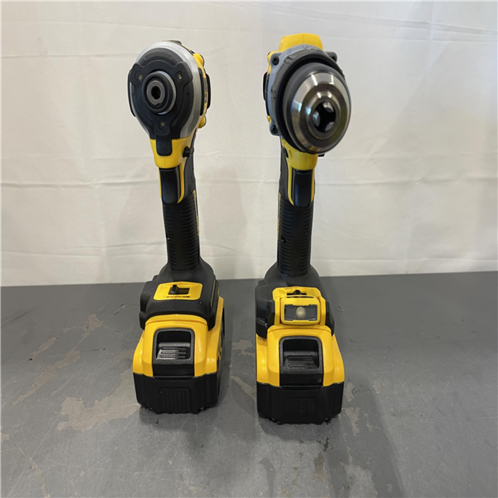 AS-IS - DEWALT 20V MAX XR Hammer Drill and ATOMIC Impact Driver 2 Tool Cordless Combo Kit
