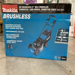 DALLAS LOCATION - Makita 21 in. 36V ConnectX Brushless Electric Walk Behind Commercial Self-Propelled Lawn Mower (Tool Only)