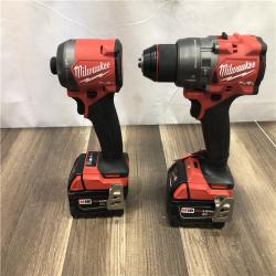 AS-IS Milwaukee FUEL 18V Lithium-Ion Brushless Cordless Hammer Drill and Impact Driver Combo Kit