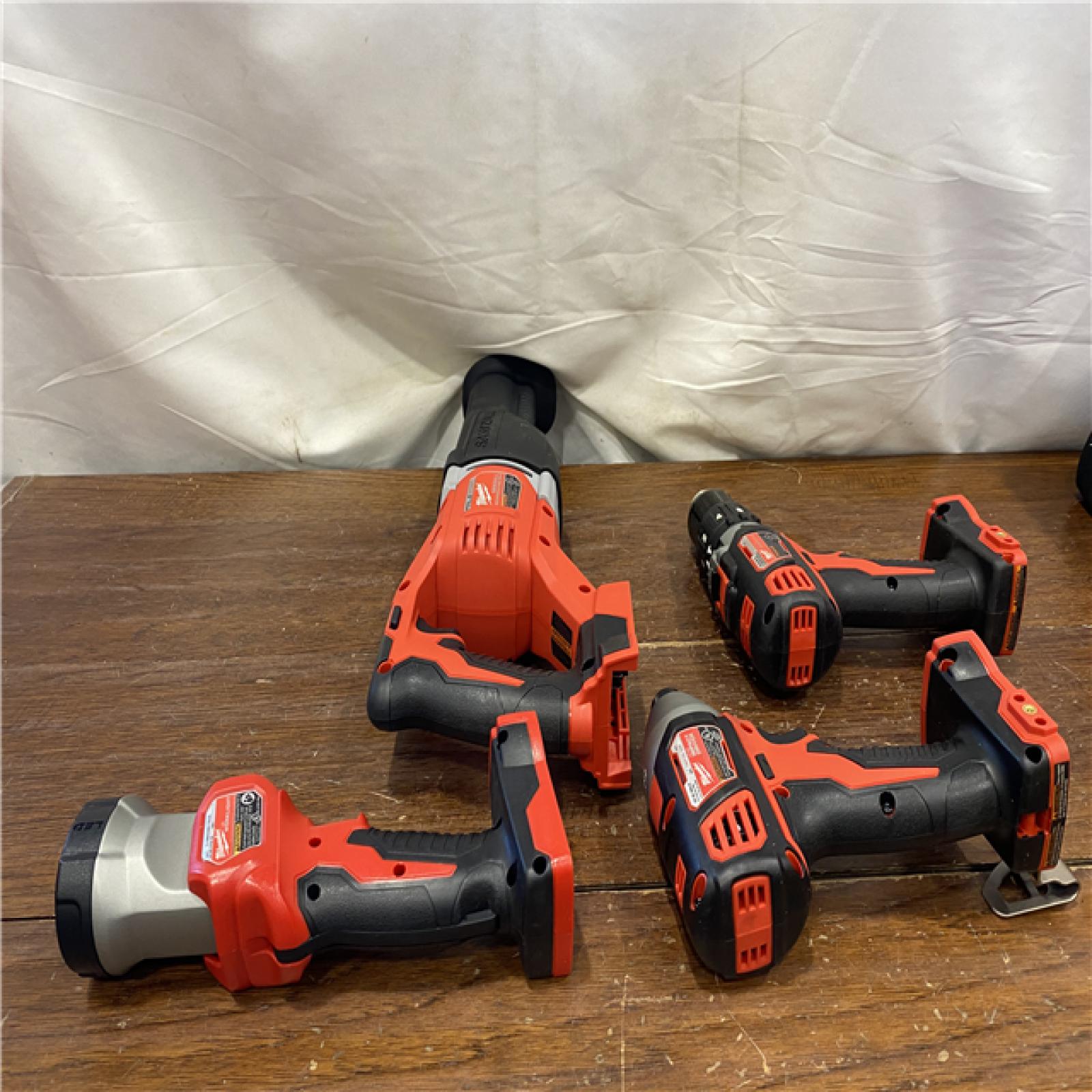 AS-IS MILWAUKEE M18 18V Lithium-Ion Cordless Combo Tool Kit with Two 3.0Ah Batteries, 1-Charger, 1-Tool Bag (4-Tool)