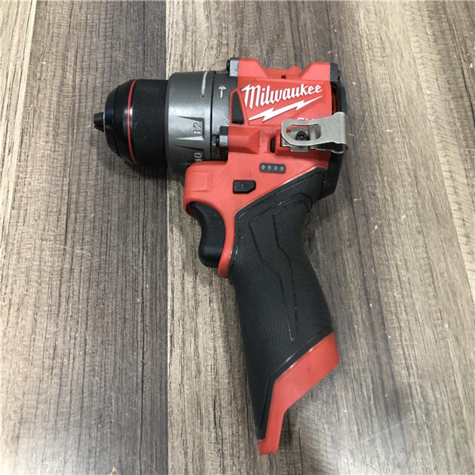 AS-IS Milwaukee  FUEL 12V Lithium-Ion Brushless Cordless 1/2 in. Hammer Drill (Tool-Only)