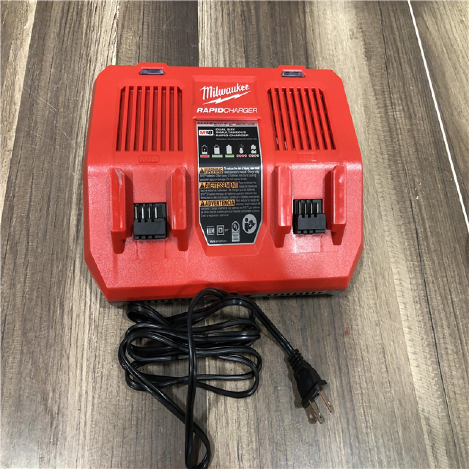 AS-IS Milwaukee 18-Volt Lithium-Ion Dual Bay Rapid Battery Charger