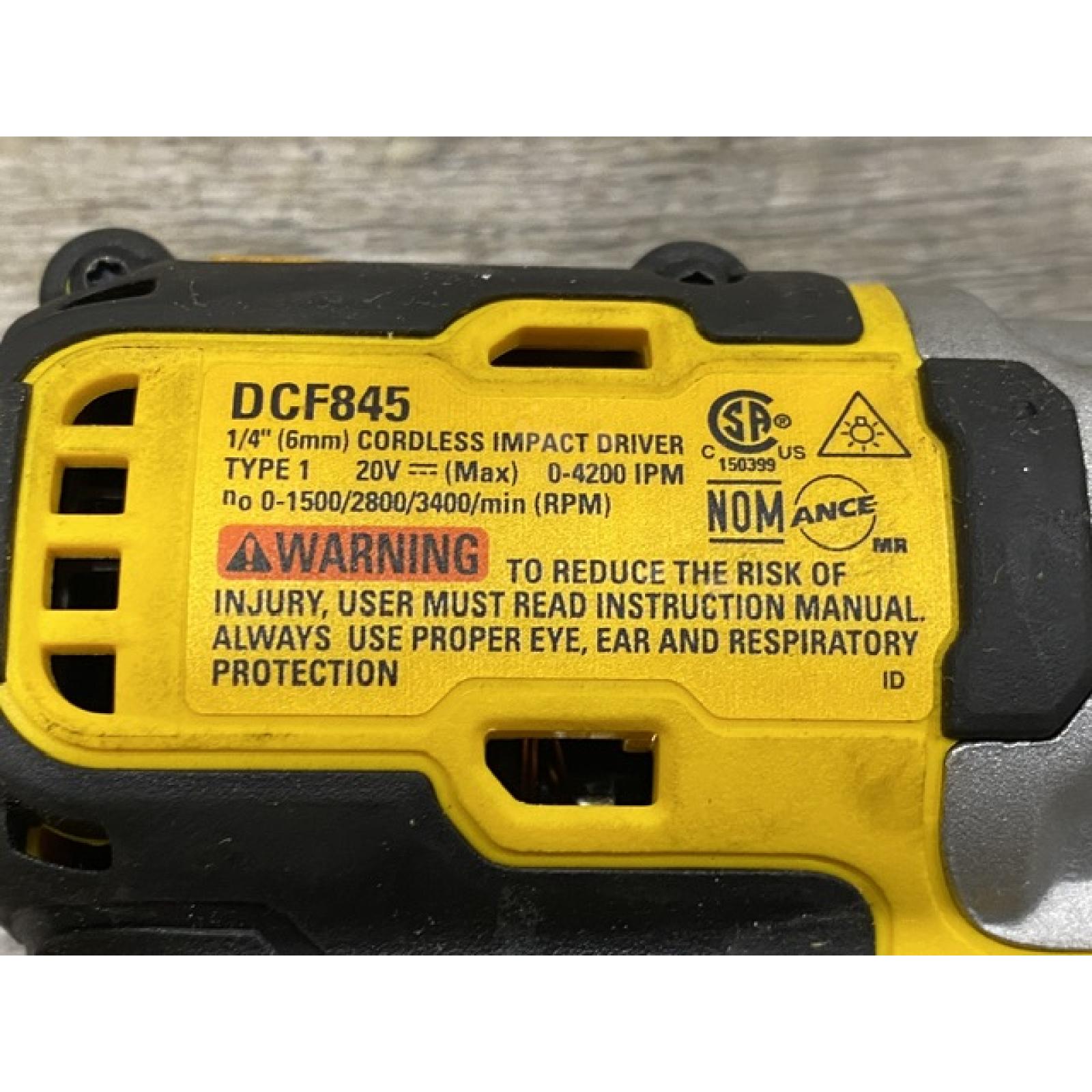 AS-IS DEWALT 20-Volt Maximum XR Lithium-Ion Cordless Brushless 1/4 in. 3-Speed Impact Driver Kit