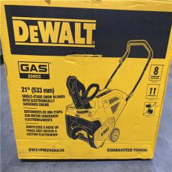 DALLAS LOCATION- NEW!- DEWALT 21 in. 208 cc E-Gov Electric Start Gas Single-Stage Snow Blower