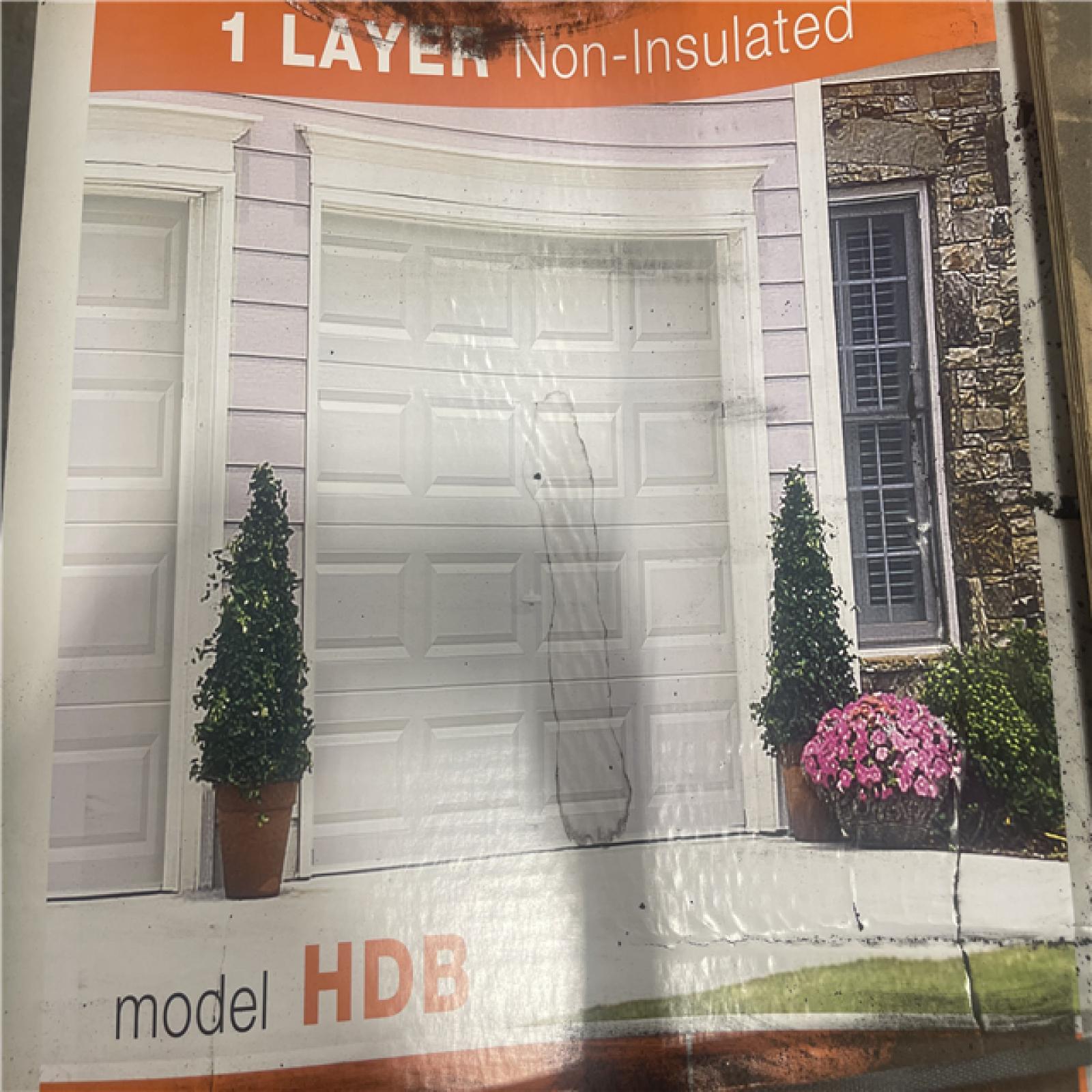 DALLAS LOCATION- CLOPAY NON INSULATED GARAGE DOOR MODEL HDB