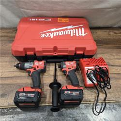 GOOD- MILWAUKEE FUEL 18V Lithium-Ion Brushless Cordless Hammer Drill and Impact Driver Combo Kit (2-Tool) with 2 Batteries