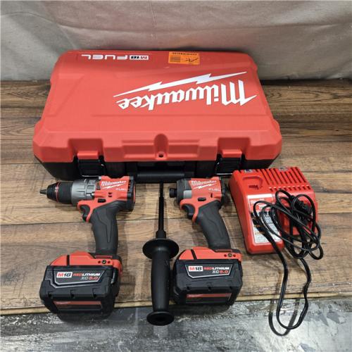 GOOD- MILWAUKEE FUEL 18V Lithium-Ion Brushless Cordless Hammer Drill and Impact Driver Combo Kit (2-Tool) with 2 Batteries